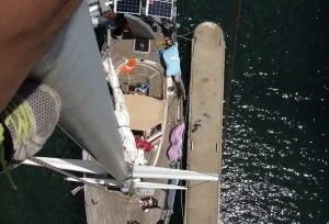 deck, Najad 390, sailboat for sale