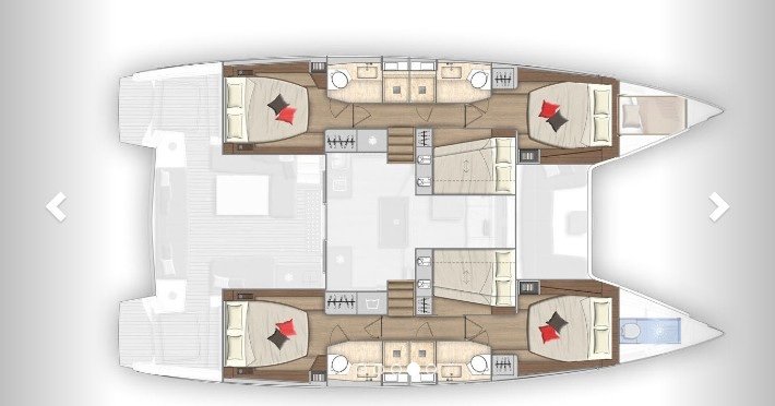 diagram, Lagoon 50, catamaran for sale