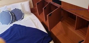 bed, Aquila 48, power catamaran for sale