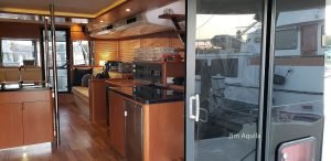 interior, Aquila 48, power catamaran for sale