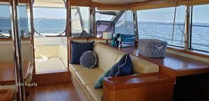 salon, Aquila 48, power catamaran for sale