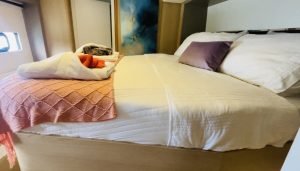 bed, Bali 5.4, catamaran for sale