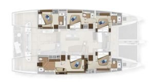 diagram, Bali 5.4, catamaran for sale