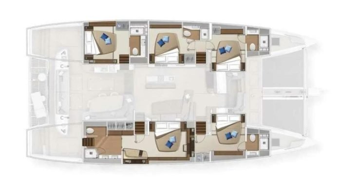 diagram, Bali 5.4, catamaran for sale