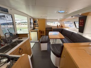 salon, FP 36 Mahe, catamaran for sale