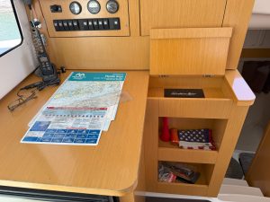 navigation station, FP 36 Mahe, catamaran for sale