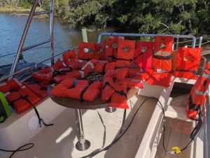 deck, Aquila 48, power catamaran for sale