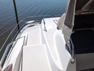deck, Aquila 48, power catamaran for sale