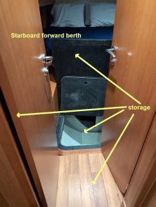 bed, Aquila 48, power catamaran for sale