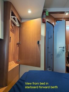 bed, Aquila 48, power catamaran for sale