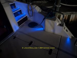 cockpit, Aquila 48, power catamaran for sale