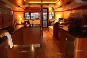 interior, Aquila 48, power catamaran for sale