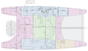 Catana 582 layout drawing 1