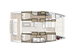diagram, Bali 4.2, catamaran for sale