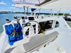 helm, Lagoon 380, catamaran for sale
