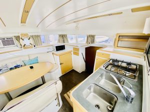 salon, Lagoon 380, catamaran for sale