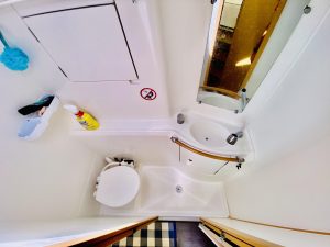 bath, Lagoon 380, catamaran for sale
