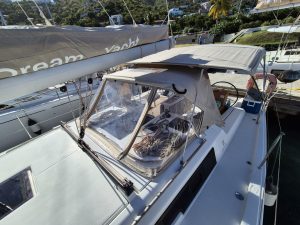 cockpit, Dufour 390, sailboat for sale