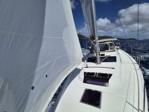 deck, Dufour 390, sailboat for sale