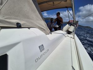 deck, Dufour 390, sailboat for sale