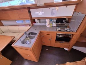 interior, Dufour 390, sailboat for sale
