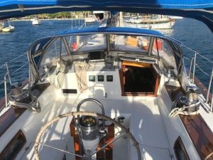 cockpit, Valiant 47, sailboat for sale