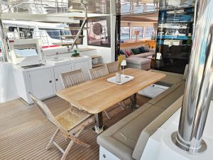 cockpit, Lagoon 620, catamaran for sale