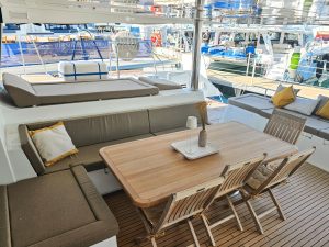 cockpit, Lagoon 620, catamaran for sale