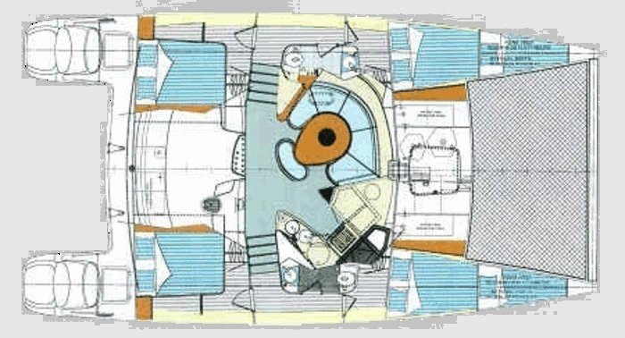 diagram, FP 43 Belize, catamaran for sale