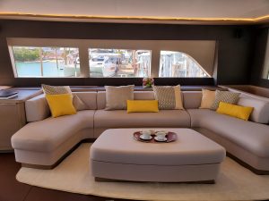 salon, Lagoon Seventy 7, catamaran for sale