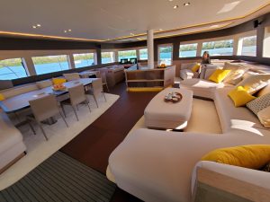 salon, Lagoon Seventy 7, catamaran for sale