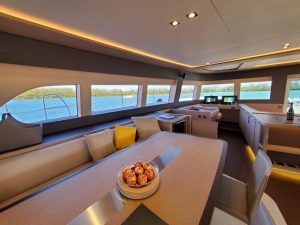 salon, Lagoon Seventy 7, catamaran for sale