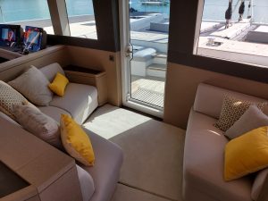 salon, Lagoon Seventy 7, catamaran for sale