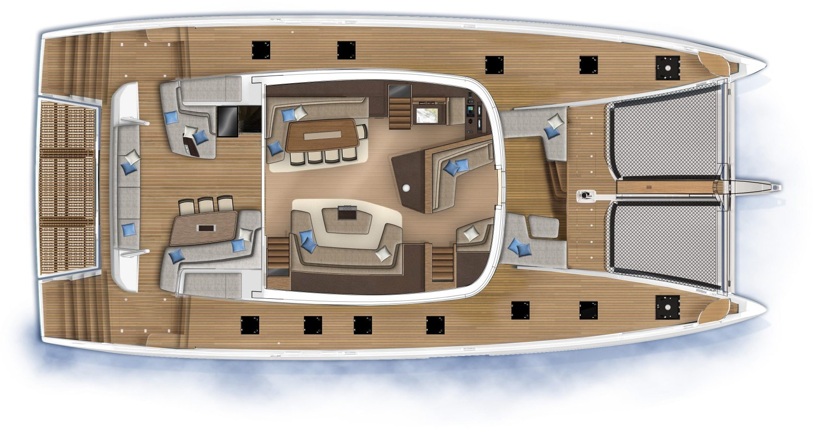 diagram, Lagoon Seventy 7, catamaran for sale