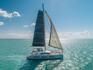 underway, Lagoon Seventy 7, catamaran for sale