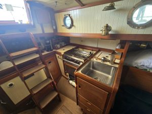 interior, Bristol 28 Channel Cutter, sailboat for sale