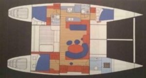 Lagoon 470 layout drawing 1