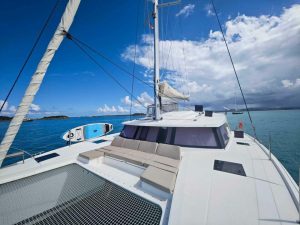 deck, FP 42 Astrea, catamaran for sale