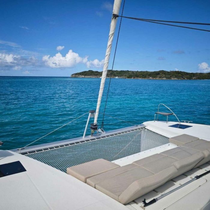 deck, FP 42 Astrea, catamaran for sale