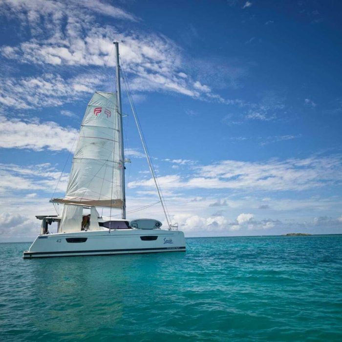 exterior, FP 42 Astrea, catamaran for sale