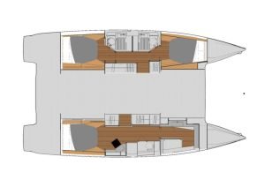 diagram, FP 42 Astrea, catamaran for sale