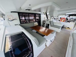 cockpit, FP 47 Tanna, catamaran for sale