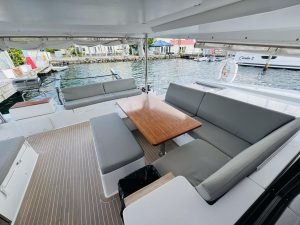 cockpit, FP 47 Tanna, catamaran for sale