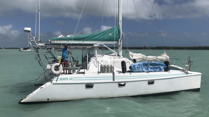 exterior, Manta 40, catamaran for sale