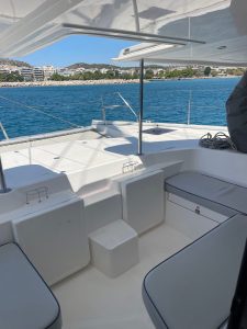 deck, Leopard 48, catamaran for sale
