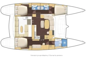 Lagoon 440 layout drawing 3