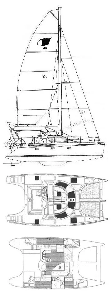 Manta 40, catamaran for sale