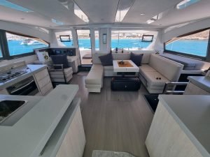 salon, Leopard 48, catamaran for sale