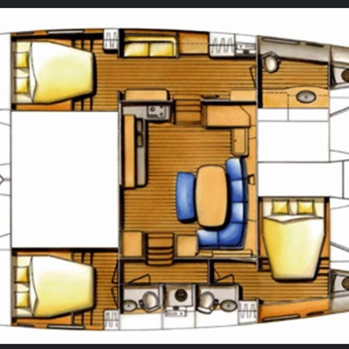 diagram, Lagoon 420, catamaran for sale