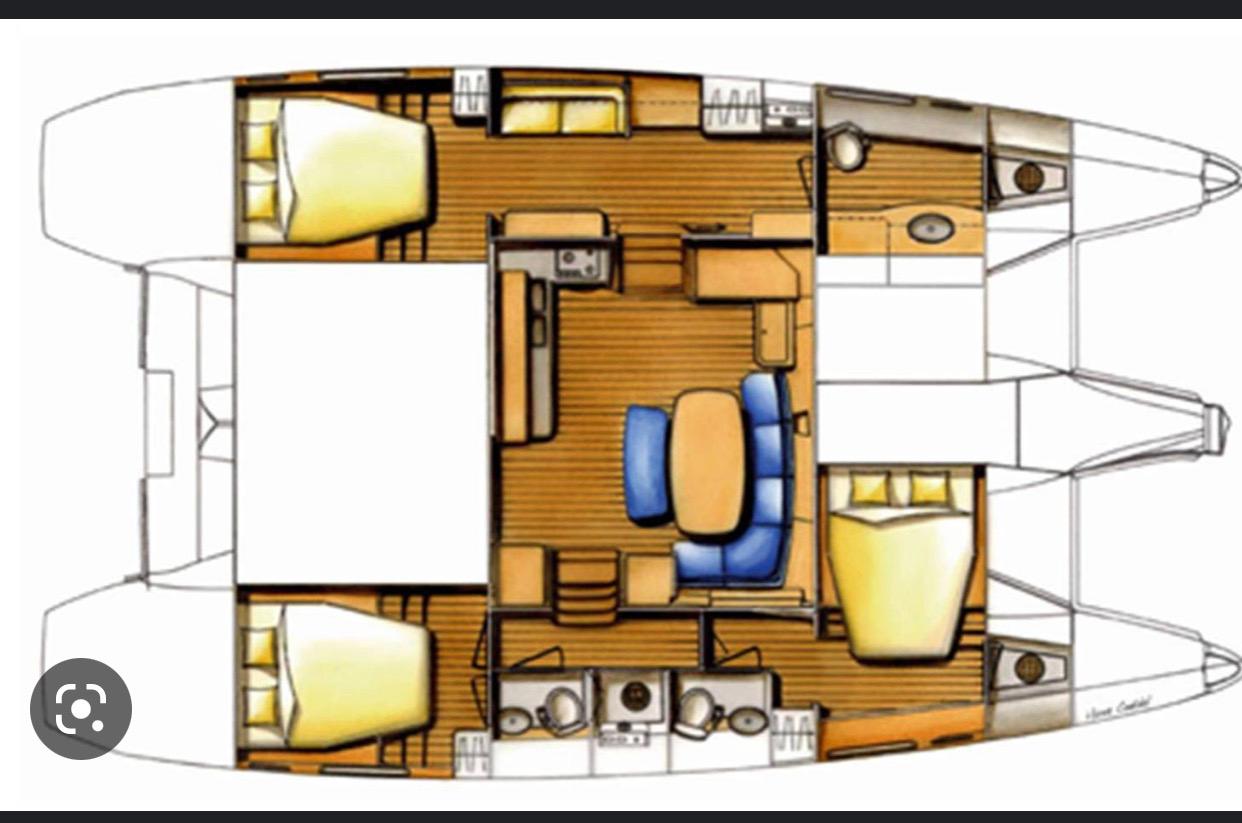 diagram, Lagoon 420, catamaran for sale